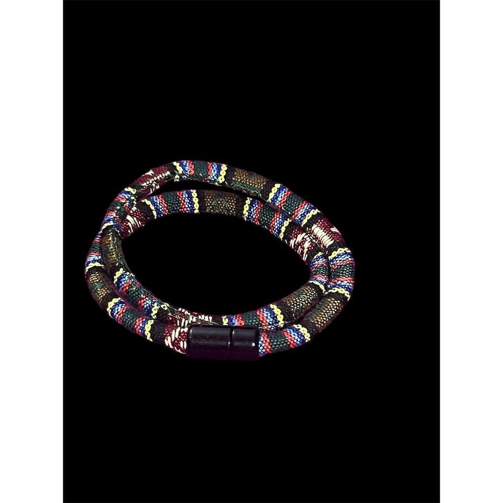 Ottoman Dubai Men's Bohemian Rope Bracelet Multicolor - Picture 9 of 11